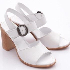 Resim Dgn 1170 Kadin Topuklu Sandalet 1170-2497-R0198 Beyaz 