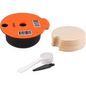 Resim ICafilas YB01 Yeniden Kullanılabilir Filtre 50 Filtre Kağıdı 60ML Turuncu 