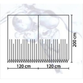 Resim Zethome Jackline Banyo Duş Perdesi 0010 Gri Çift Kanat 2X120X200 Çok Renkli 