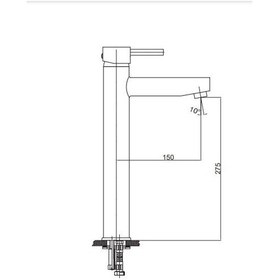 Resim Gpd Espina Set Üstü Lavabo Bataryası Krom Msl70 