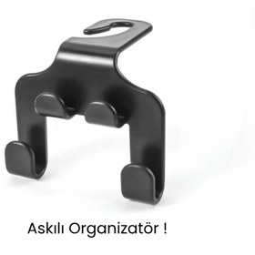 Resim SMAYLİNG Araç Koltuğu Başlığına Takılan 360° Döner Gizli Askı Kanca | Çok Amaçlı 