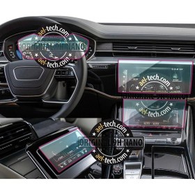 Resim Audi A8/a8l Navigasyon,dijital Gösterge,klima Kontrol Ve Arka Tablet Uyumlu 9h Nano Ekran Koruyucu 4 