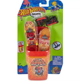 Resim Hot Wheels Skate İkili Parmak Kaykay Kutusu (Aromalı Sakız Kutusu Temalı) HVK78 - 5+ Yaş 