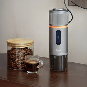 Resim 4Berry PRO MAX TAŞINABİLİR KAHVE MAKİNESİ-ŞARJLI KAPSÜL VE TOZ KAHVE UYUMLU GRİ 