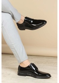 Resim Fast Step Hakiki Deri Kösele Erkek Klasik Ayakkabı 237ma159 001 