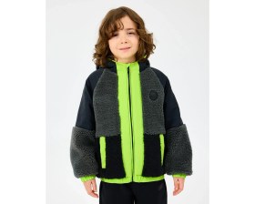 Resim Skechers B Outdoor Fleece Full Zip Sherpa Büyük Erkek Çocuk Siyah Mont Sk2520045-1602 
