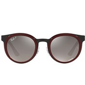 Resim Ray-Ban Bonnie RB3710 Yuvarlatılmış Kare Siyah Polarize Unisex Güneş Gözlüğü 