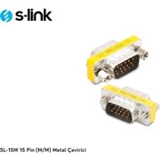 Resim S-Link Sl-15m 15 Pin M/m Metal Çevirici 