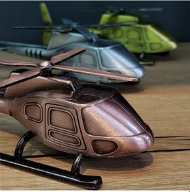 Resim River World Helikopter Seti Kurşun Dekoratif 