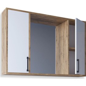 Resim Teta Home Lizbon 100 Cm Mdf Banyo Üst Dolabı Atlantik Çam-beyaz Atlantik Çam - Beyaz 