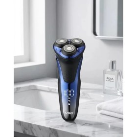 Resim Zenvia 3 Başlıklı Elektrikli Tıraş Makinesi Su Geçirmez Dijital Göstergeli 