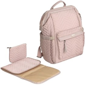 Resim Elisa Bebek Bakım Çantası, Çok Cepli, Termal Gözlü, Su Geçirmez, PU Deri Fermuar ve Kulplu 