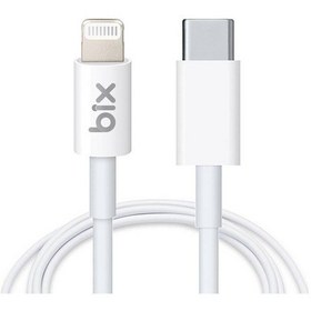 Resim Bix BX-IP02UC Type-C to Lightning Data ve Şarj Kablosu Beyaz 1 Me 