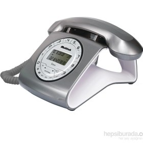 Resim Multitek RETRO CID Masa Telefonu - Gri 