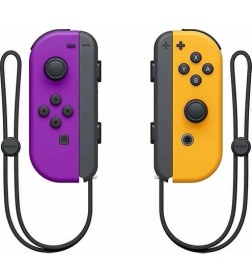 Resim Nintendo Switch Joy-Con Controller Mor Turuncu 2'li 