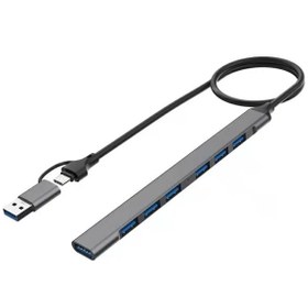 Resim 7in2 USB 3.0 Type-C 1xUSB 3.0 6xUsb 2.0 HUB Otg Çoğaltıcı UCA9702 