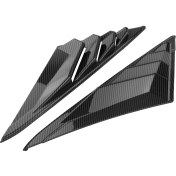 Resim Sharplace Arka Pencere Havalandırma Louvers Deklanşör Kepçe Sol / Hyundai Elantra Karbon Fiber Desen Için Sağ (Yurt Dışından) 