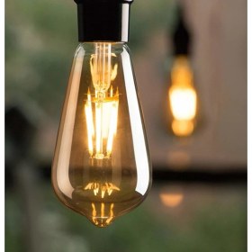 Resim Edison 4 W Sarı Işık 4 Flamanlı Rustik E27 Duy LED Ampül 1 Adet 