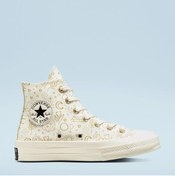 Resim Converse Kadın Bej Chuck 70 HI Egret/Light Gold/Black Sneaker 