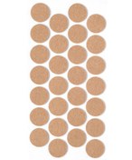Resim Kitchen Design Lab 28 Adet 2.8 cm Yuvarlak Yapışkanlı Sandalye Masa Koltuk Altı Parke Koruma Keçesi 
