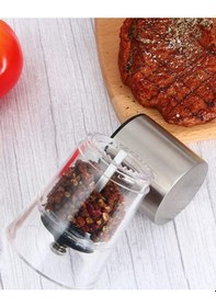 Resim Akrilik Hazneli İnox Değirmen 2 Li Seramik Bıçaklı 