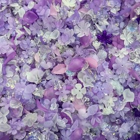 Resim 20g/0.7oz Akrilik Boncuk Çeşitleri - Çeşitli Renkler ve Stiller, Mat Çiçek Yaprakları ve Papyon Karışımı, El Sanatları Süslemeleri, Çift Bileklikleri, Kendin Yap Takı Yapımı Malzemeleri 