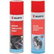 Resim Würth Motor Temizleyici 500 ml + Fren Balata Spreyi 500 ml 