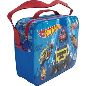Resim Hot Wheels Mavi Araba Desenli Beslenme Çantası Seti 2484 Sağlığa Zararsız Kullanışlı Tasarım Çok Renkli 
