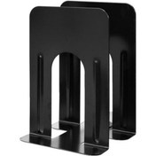 Resim 1 Çift Metal Kitap Standı Dayanıklı Ağır Hizmet Tipi Metal Kitap End Raf Ofis Okul Malzemeleri İçin Raf Bookend Tutucu Bookendends Siyah Seramik Düz / Sade 10 Cm 63 Cm 