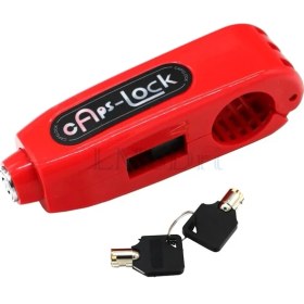 Resim Pengfushop5 Kırmızı Stil Lmodri Evrensel Motosiklet Kilidi Scooter Gidon Emniyet Kilidi Fren Gaz Kelebeği Kavrama Hırsızlığa Karşı Koruma Güvenlik Kilitleri (Yurt Dışından) 