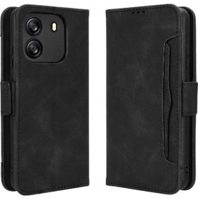 Resim Blackview Wave 6c Kılıfı Mıknatıslı Kapama Ayarlanabilir Çıkarılabilir Kartlık Cüzdan Kapak 
