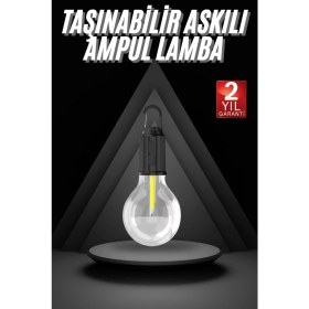 Resim Zero Land Ds-Derin 3 Farklı Mod Led'li Şarjlı Asma Kancalı Kamp Lambası Taşınabilir Ampul 
