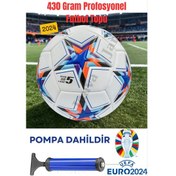 Resim Janva Pompalı Fifa European Red Şampiyonlar Ligi Özel Tasarımı Futbol Topu Lazer Kesim 430 gram 1.kalite Beyaz 