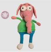 Resim Uretti - Şerife 2540 - Amigurumi Örgü Oyuncak Bebek Fil Necati Karakteri 24cm 