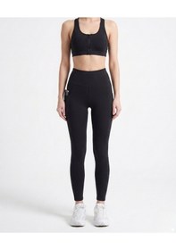 Resim Emfure Cepli Kız Çocuk Slim Fit Dar Kalıp Spor Tayt Siyah 