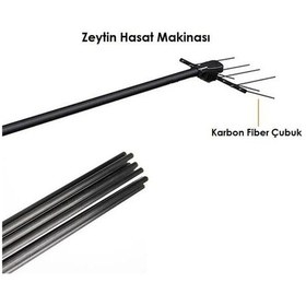 Resim Zeytin Hasat Makinası Karbon Fiber Düz Çubuk - 4.5 Mm 10 Adet 