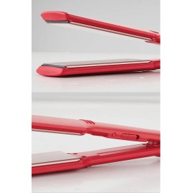 Resim Aprilla AHS-2033 Kırmızı Seramik Kaplamalı Güçlü Saç Düzleştirici 40 mm*120 mm Maşa Boyutu ile Hızlı Isınma 