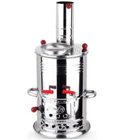 Resim Zarif İş Çift Musluklu 2.5 L Semaver Inox 