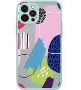 Resim mooodcase Iphone 12 Pro Uyumlu Kamera Lens Korumalı Art Design Desenli Lüx Telefon Kılıfı 