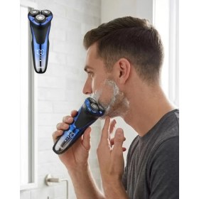Resim Suya Dayanıklı Elektrikli Tıraş Makinesi Şarjlı Döner Başlıklı - TK002M-6VXXB7 