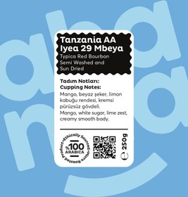 Resim Tanzania AA Iyea 29 Mbeya - Nitelikli Kahve 250g - 250g / Mokapot 