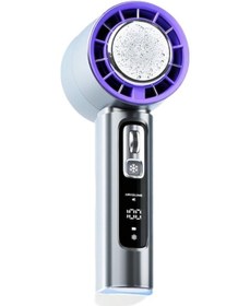 Resim Taşınabilir Fan Şarj Edilebilir Pil 4000mah Usb Yüksek Hızlı Gri, 