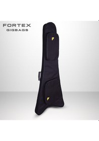 Resim Fortex 300 Serisi V Kasa Elektro Gitar Kılıfı Siyah 