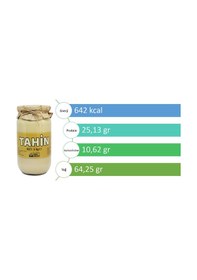 Resim Laçoko Şekersiz Vegan İnce Öğütülmüş Susam Tahin Cam Kavanoz 3 x 1 KG 