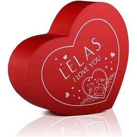 Resim Lelas 1574 Kalp Şeklinde Üzerinde I Love You Baskılı Hediyelik Kutu 