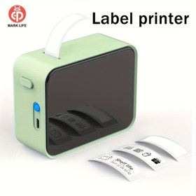 Resim Marklife P15 Termal Etiket Yazıcı - Taşınabilir Kablosuz Etiket Yapıcı, 15x30m Kağıt Rulo, Telefon, Ofis, Ev Kullanımı İçin Çoklu Şablonlar, USB/Pil Güçlü, Kompakt Tasarım, Dayanıklı Yapı 