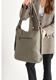 Resim Y.s.deri Kadın Sırt Çantası Fonksiyonel Kullanım İster Omuz İster Çapraz Askılı Postacı Çanta 30 Cm 001 