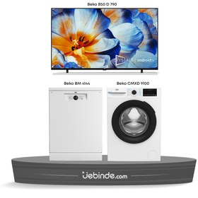 Resim Beko 3 lü Fırsat Çeyiz Paketi-4 (BM 4144 + CMXD 9100 + B50 D 790) 