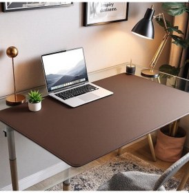 Resim Mouse Pad Kahverengi Masa Matı 70x500cm Suni Deri Desk Mat 70 Cm 500 Cm 