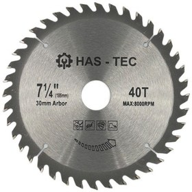 Resim 185 Mm Ahşap & Sunta Kesici Testere T.c.t Saw Blade Ø185x1.3x30 Mm 40t 